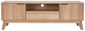 Έπιπλο τηλεόρασης Hamea pakoworld mdf σε φυσική απόχρωση 145x39,5x49εκ