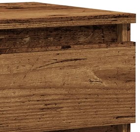 Κομοδίνα 2 τεμάχια Παλιό ξύλο 40x35x50 cm Κατασκευασμένο ξύλο - Καφέ