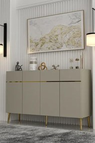 Stewehome κονσόλα από σανίδα με ντουλάπι και ράφι μοντέρνου στιλ 120x32x75 cm