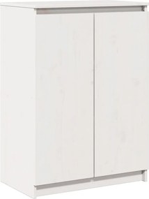 vidaXL Ντουλάπι Λευκό 60 x 36 x 84 εκ. από Μασίφ Ξύλο Πεύκου