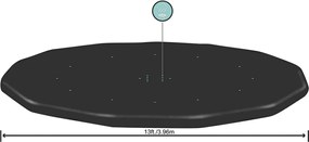 Καλύμματα πισίνας Bestway Μαύρο Ø 401 cm (1 μονάδα)