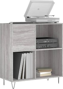 vidaXL Δισκοθήκη Γκρι Sonoma 84,5 x 38 x 89 εκ. από Επεξεργασμένο Ξύλο
