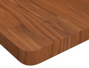 vidaXL Επιφάνεια Τραπεζιού Τετράγωνη Σκ. Καφέ 80x80x4 εκ. Ξύλο Δρυς