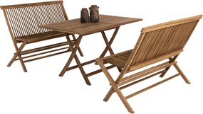 ΣΕΤ ΤΡΑΠΕΖΑΡΙΑΣ ΕΞΩΤ. ΧΩΡΟΥ 3ΤΜΧ KENDALL HM11952 ΜΑΣΙΦ ΞΥΛΟ TEAK ΦΥΣΙΚΟ