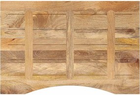 vidaXL Επιφάνεια Γραφείου Καμπύλη 100x60x2,5εκ Μασίφ Ακατ. Μάνγκο