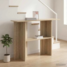 vidaXL Τραπέζι κονσόλας Sonoma Δρυς 100 x 30 x 75 εκ