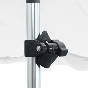 vidaXL Επέκταση Σκιάστρου Σχήμα Τ Λευκή 170x208x(115-183) εκ.