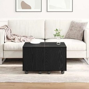 vidaXL Τραπεζάκι σαλονιού Μαύρη Οξυά 60 x 60 x 38 cm