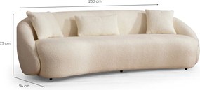 3-Seat Sofa Napoli 3 - Cream Cream