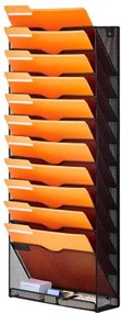 VEVOR File Wall Rack Mesh Wall File Holder 1-Piece 12 Pockets for Office/School