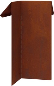 vidaXL Φράκτης σαλιγκαριών 13,5 x 13,5 x 25 εκ Σκ rusty