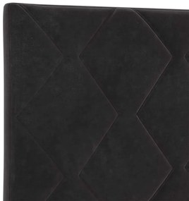 vidaXL Κεφαλάρι με κεφαλάρι Μαύρο 180 cm Βελούδο