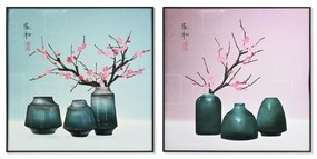 Πίνακας DKD Home Decor Αλουμίνιο Ξύλο MDF 80 x 3 x 80 cm
