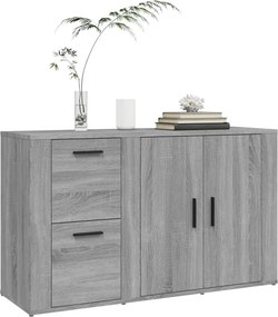 vidaXL Ντουλάπι Γκρι Sonoma 100x33x59,5 εκ. από Επεξεργασμένο Ξύλο