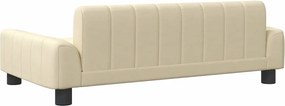vidaXL Κρεβάτι Σκύλου Κρεμ 90 x 53 x 30 εκ. Υφασμάτινο