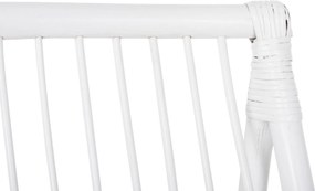 ΠΟΛΥΘΡΟΝΑ GRINN HM9815.03 ΡΑΒΔΟΙ RATTAN ΣΕ ΛΕΥΚΟ 56,5x73,5x79,5Υ εκ.