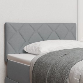 vidaXL LED Προσκέφαλο Σχεδίαση Διαμαντιών Ανοιχτό Γκρι 90 εκ Υφασμάτινο
