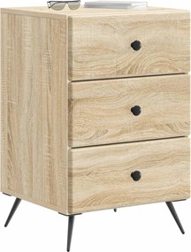 vidaXL Κομοδίνο Sonoma Δρυς 43 x 41 x 66,5 εκ. Επεξεργασμένο Ξύλο