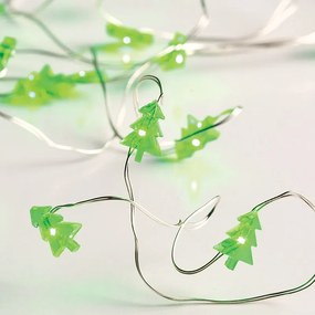 LED λαμπάκια σε σειρά με καλώδιο χαλκού Christmas tree  (10 τεμάχια)