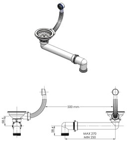 Νιπτήρας Γκρι 600 x 450 x 120 χιλ. Γρανιτένιος - Γκρι