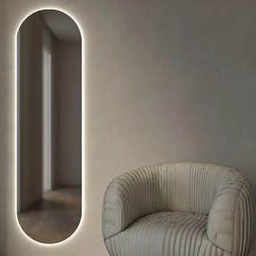 Καθρέπτης τοίχου 5mm Semi Oval Project Mirrors 50x180