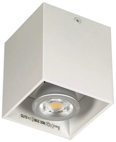 Φωτιστικό Οροφής - Σποτ White 82x82x95 VK/03001/W VKLed Aluminium
