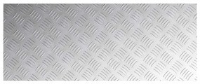 vidaXL Επιφάνειες Καρό 2 pcs Ασημί 100 x 40 cm Αλουμίνιο