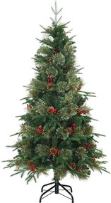 vidaXL Τεχνητό Χριστουγεννιάτικο Δέντρο με Άξονα Πράσινο 150 cm