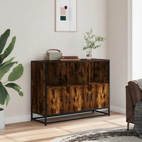 vidaXL Sideboard Καπνιστή δρυς 100x35x76 cm Κατασκευασμένο ξύλο