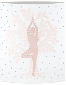 ΔΙΑΚΟΣΜΗΤΙΚΟ ΦΩΣ (LED) ΕΛΛΕΙΨΗ 'NAMASTE' YOGA ΧΑΡΤΙ ΛΕΥΚΟ 2ΤΜΧ 6X13X16CM