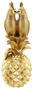 SAMGAI ANANAS DECO ΠΑΠΑΓΑΛΟΣ POLYRESIN ΧΡΥΣΟ 12,9x13,5xH33,1cm - 022731