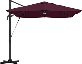 vidaXL Ομπρέλα ηλίου Βεραμάν Κόκκινο 351 x 250 x 253 εκ