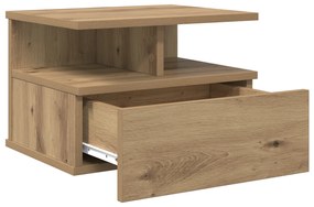 vidaXL Floating Nightstand Artisan Oak 40x31x27 εκ. Κατασκευασμένο ξύλο