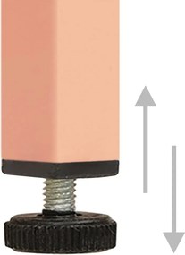 vidaXL Ντουλάπι Αποθήκευσης Ροζ 80 x 35 x 101,5 εκ. Ατσάλινο