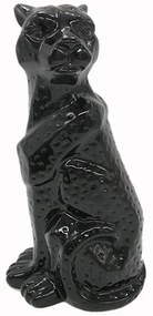 Διακοσμητική Τίγρης Κεραμική Μαύρη Art Et Lumiere 13,5x11,5x30,5εκ. 30507