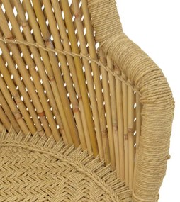 Πολυθρόνα Treza Inart φυσικό μπαμπού 66x48x89εκ 66x48x89 εκ.