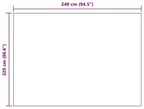 vidaXL Ριχτάρια 24 pcs Γκρι 240 x 220 cm Μαλλί