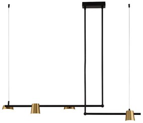 Φωτιστικό Οροφής 2035 Led 3000Κ 28W Sandy Black-Gold Matt Aluminum,Acrylic