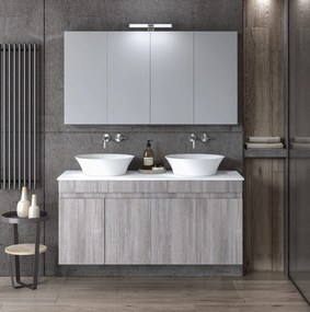 ΣΕΤ ΕΠΙΠΛΟΥ OMEGA TOP DUBLE 120cm χρ.GREY OAK 9SOMTD120GO 9SOMTD120GO
