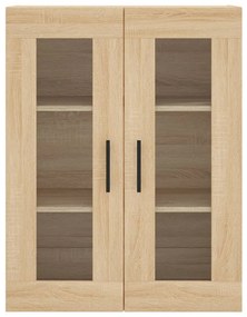 VidaXL Ντουλάπι Sonoma δρυς 69,5 x 34 x 180 εκ. από Επεξεργασμένο Ξύλο