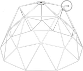 Dome XL Μεταλλικό Κλουβί με ντουί Ε27 Λευκό