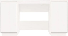 vidaXL Γραφείο Λευκό 140 x 50 x 75 εκ. από Μασίφ Ξύλο Πεύκου