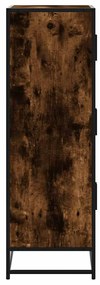 vidaXL Highboard Καπνιστή δρυς 68x35x106,5 cm Κατασκευασμένο ξύλο