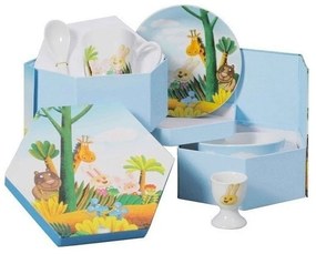 Σερβίτσιο Φαγητού Παιδικό Bebe Zoo (Σετ 5Τμχ) 28.0422.90 Multi Cryspo Trio Porcelain