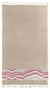 Πετσέτα Θαλάσσης Pestemal 10 Beige Guy Laroche Beach 90x170cm 100% Βαμβάκι