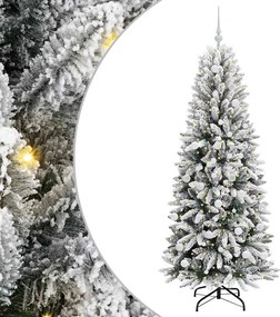 vidaXL Τεχνητό Χριστουγεννιάτικο Δέντρο με 300 LED Λευκό 180 cm