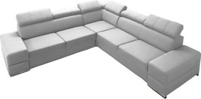 Γωνιακός καναπές Fred Eco LTHR-Leuko-Δεξιά - 285.00Χ285.00Χ95.00cm