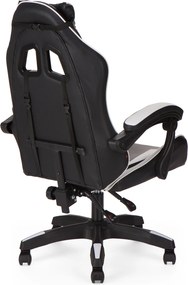 Καρέκλα γραφείου gaming William PU μαύρο-λευκό 60x59x108/118