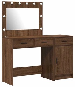 vidaXL Τραπέζι περιποίησης με συρτάρι 2 pcs Καφέ 40 x 41 x 75 εκ