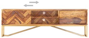 vidaXL Έπιπλο Τηλεόρασης 140 x 30 x 45 εκ. από Μασίφ Ξύλο Ακακίας